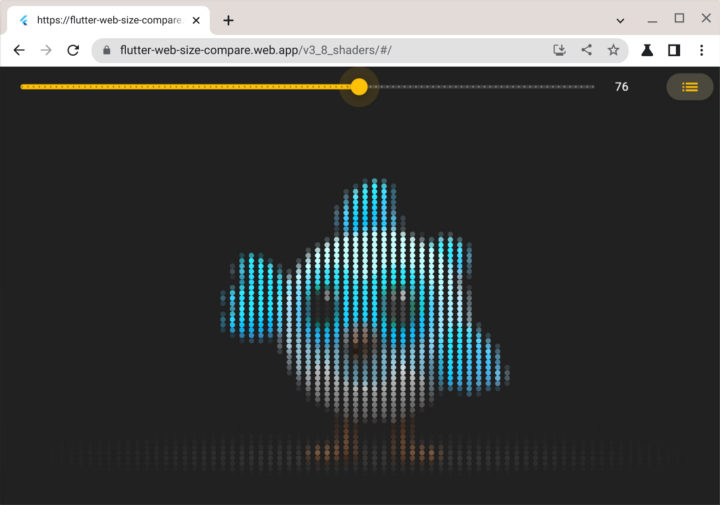 Flutter 现在支持在 Web 端使用像素着色器，让你可实现各种炫酷的视觉效果。（图片提供者: [Erick Ghaumez](https://medium.com/u/21767146c3d4?source=post_page-----b94ce089f49c "Erick Ghaumez")）